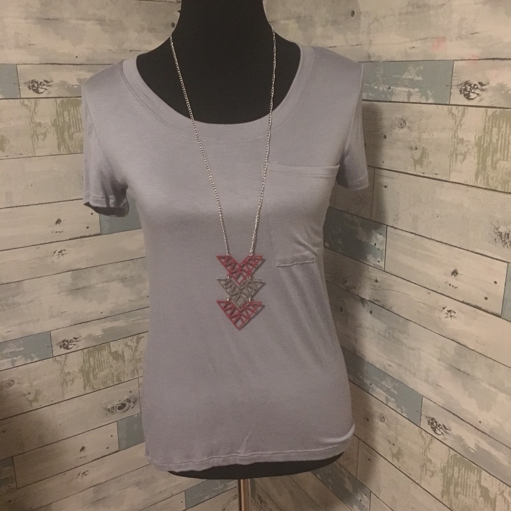 🌸💋 Gray Honey & Lace Piphany Dixon Tee 💋🌸